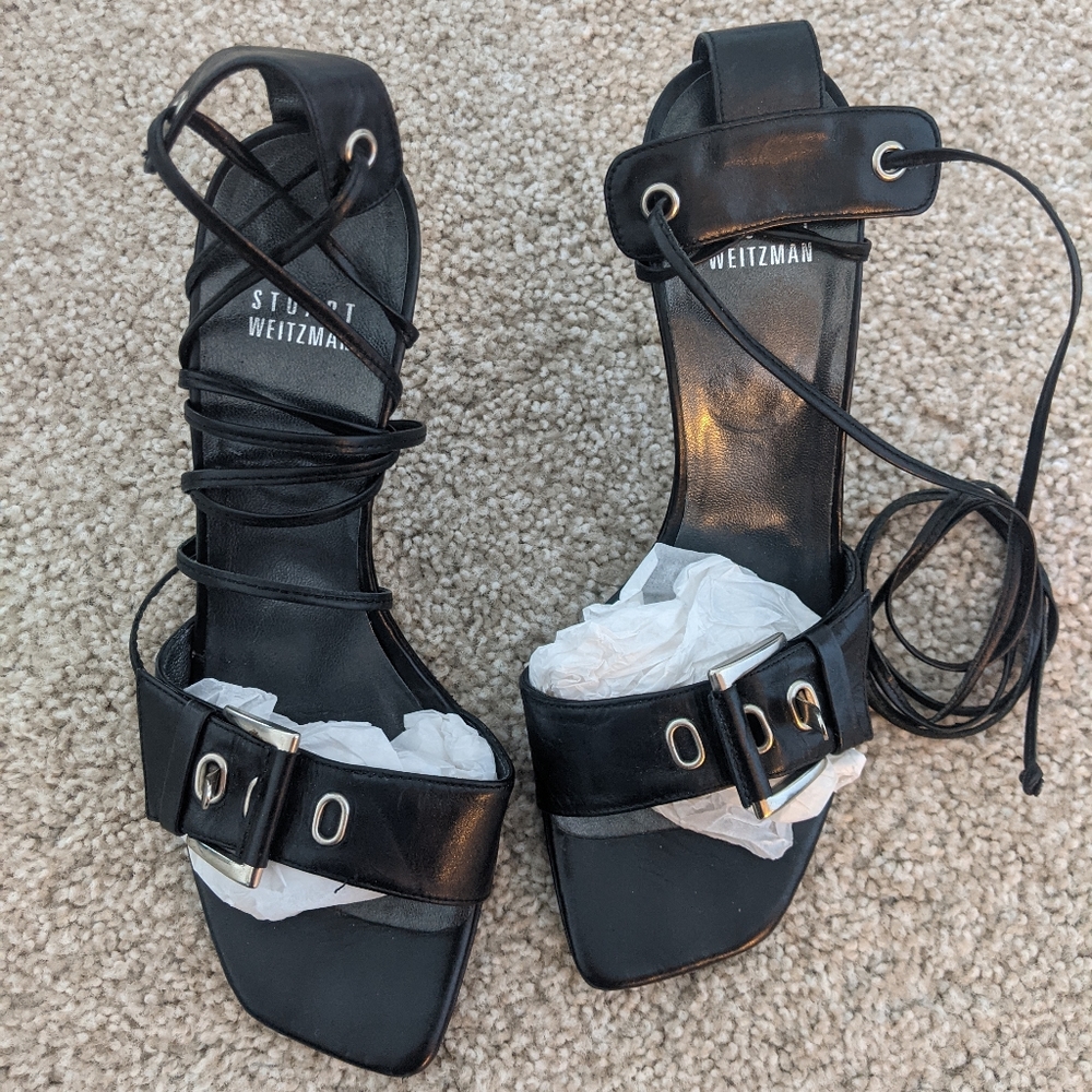 Black strappy sandals